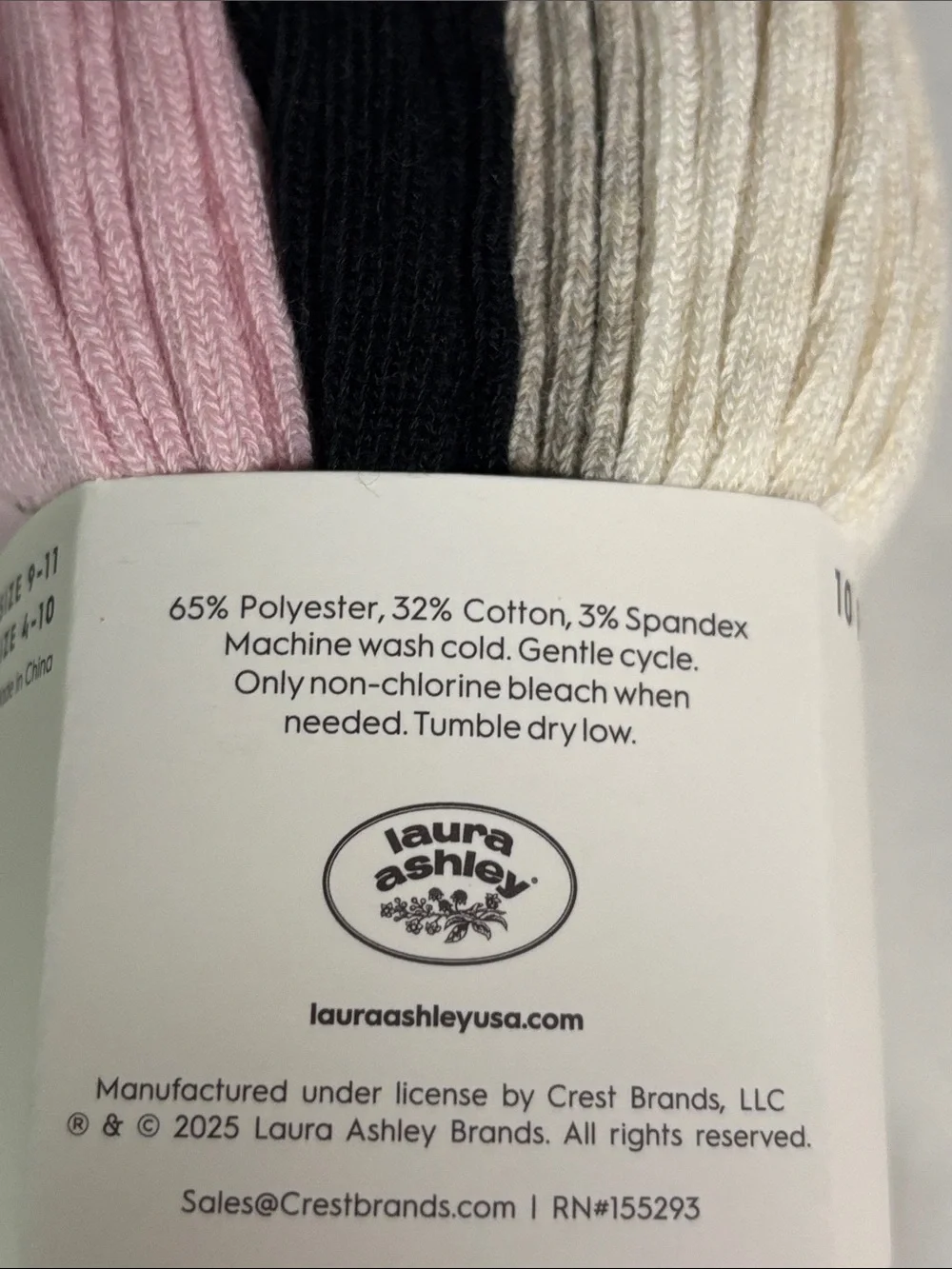 New Laura Ashley Socks Women’s 10 Pair Multicolor No Show Socks Casual Active
